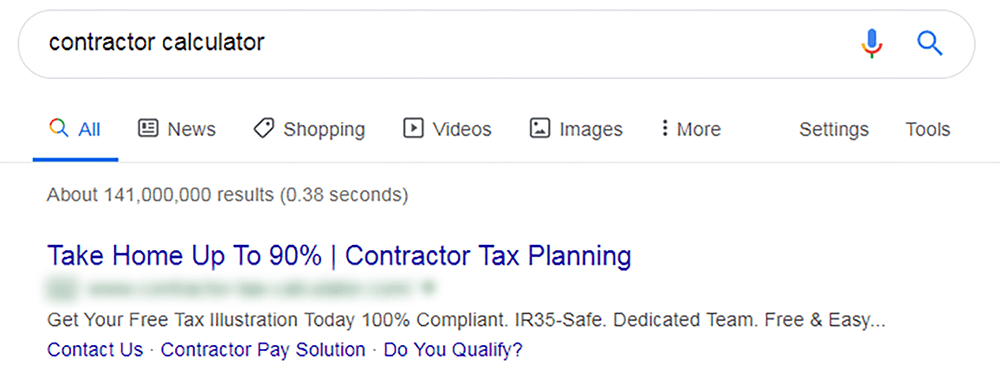 tax avoidance scheme - google result